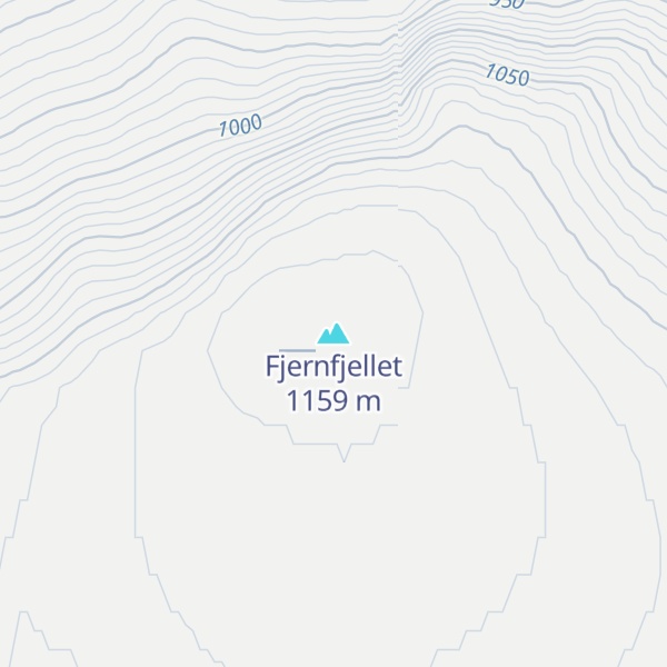 Map of Fjernfjellet
