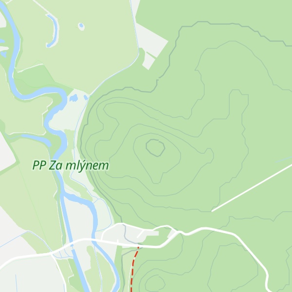 Map of Mlýnský vrch