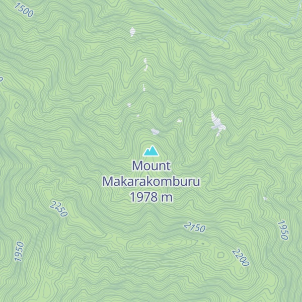 Map of Mount Makarakomburu
