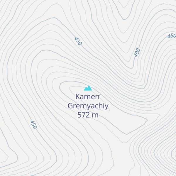 Map of Kamen’ Gremyachiy