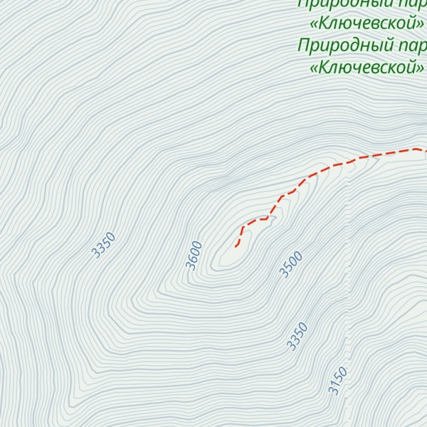 Map of Ostrii Tolbachik