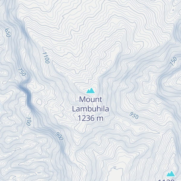 Map of Mount Lambuhila