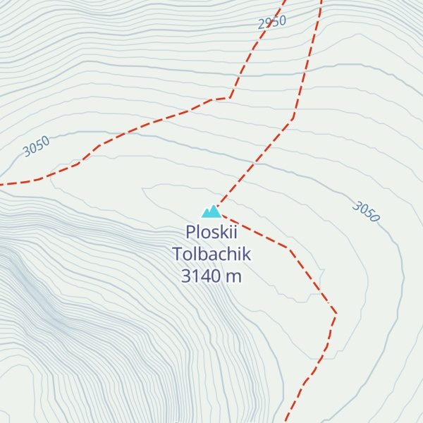 Map of Ploskii Tolbachik