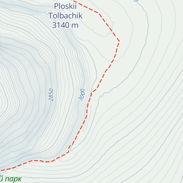 Map of Vulkan Tolbachikskiy