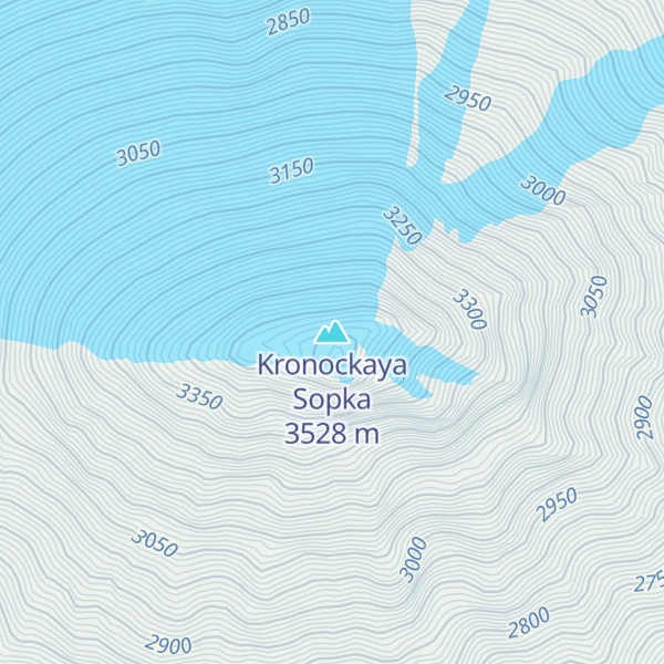 Map of Kronockaya Sopka