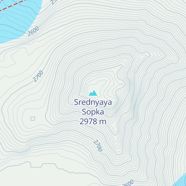 Map of Srednyaya Sopka