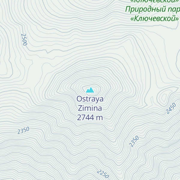 Map of Ostraya Zimina