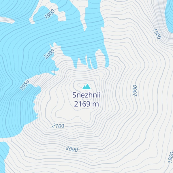 Map of Snezhnii
