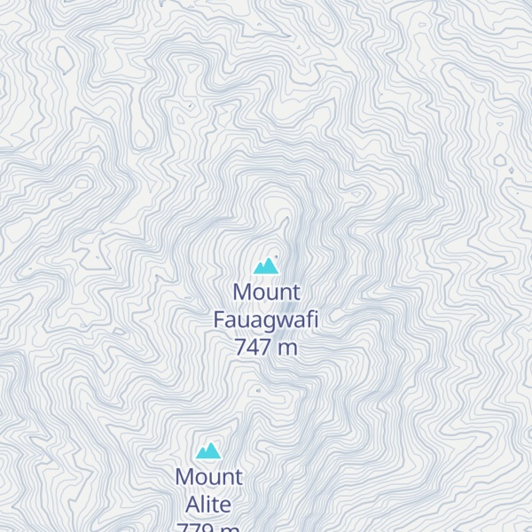 Map of Mount Fauagwafi