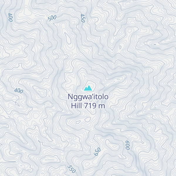 Map of Nggwa’itolo Hill