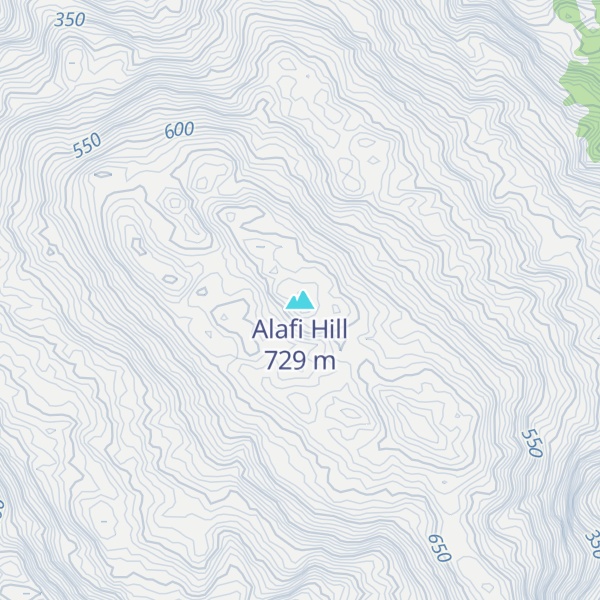 Map of Alafi Hill