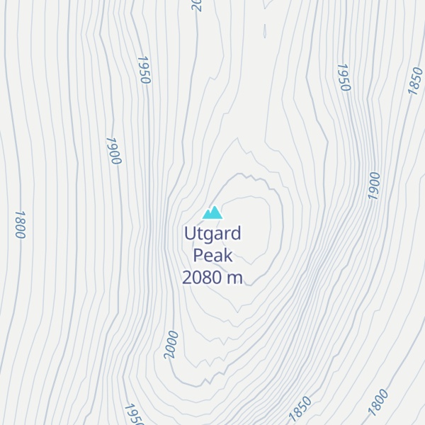 Map of Utgard Peak