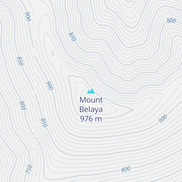 Map of Mount Belaya