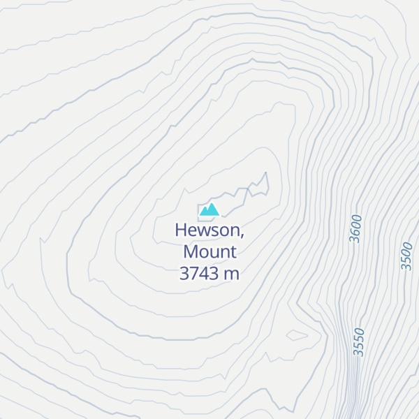 Map of Hewson, Mount