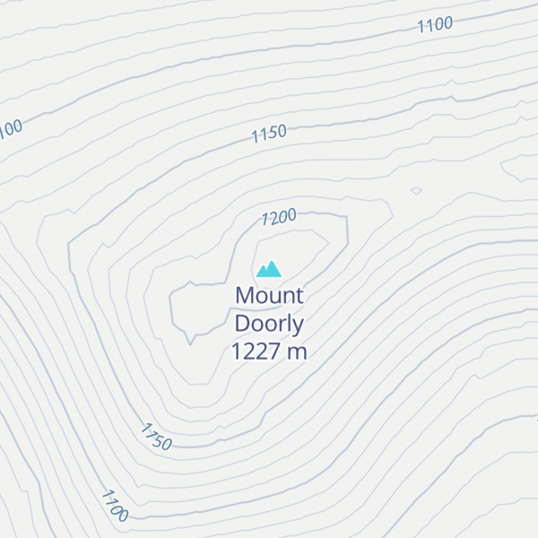 Map of Mount Doorly