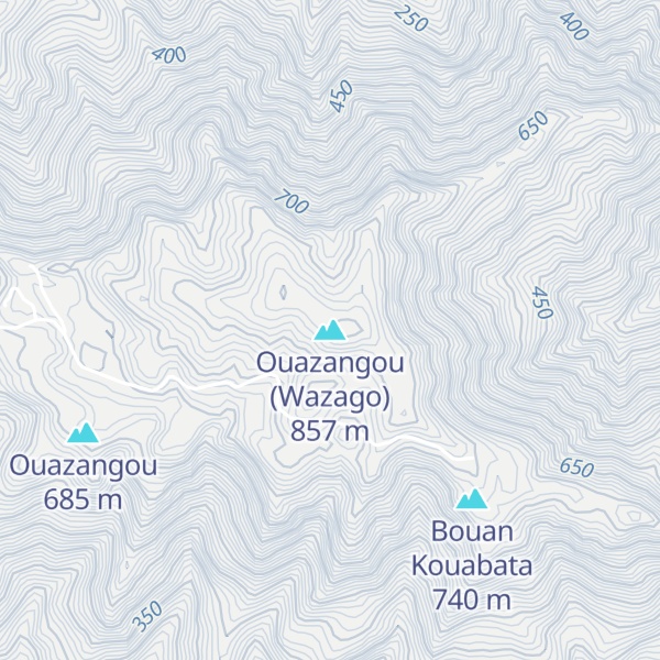 Map of Ouazangou (Wazago)