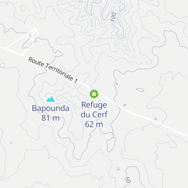 Map of Refuge du Cerf