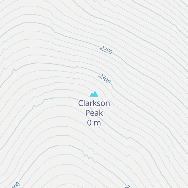 Map of Clarkson Peak