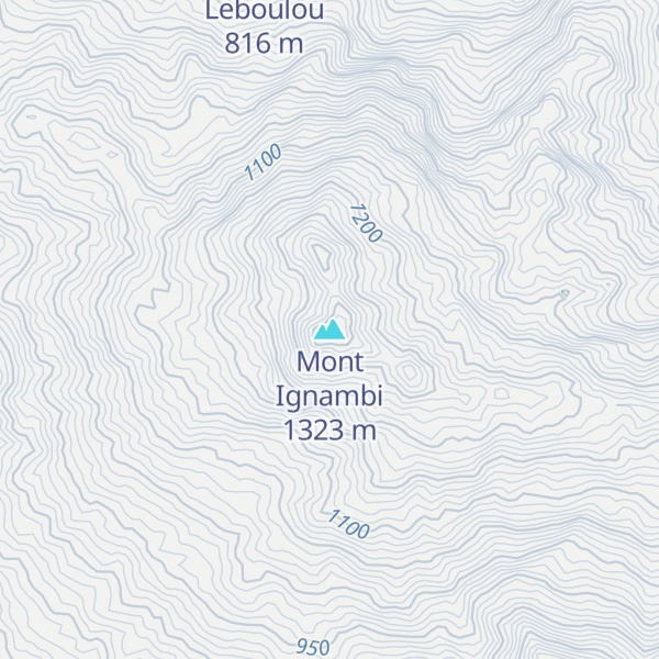 Map of Mont Ignambi