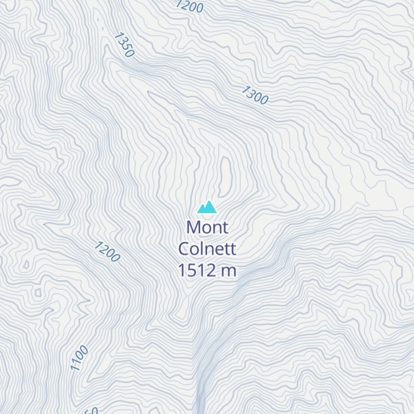 Map of Mont Colnett