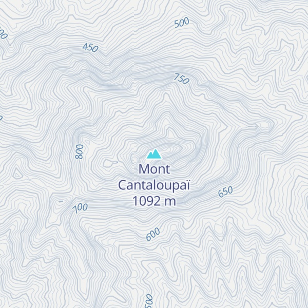 Map of Mont Cantaloupaï
