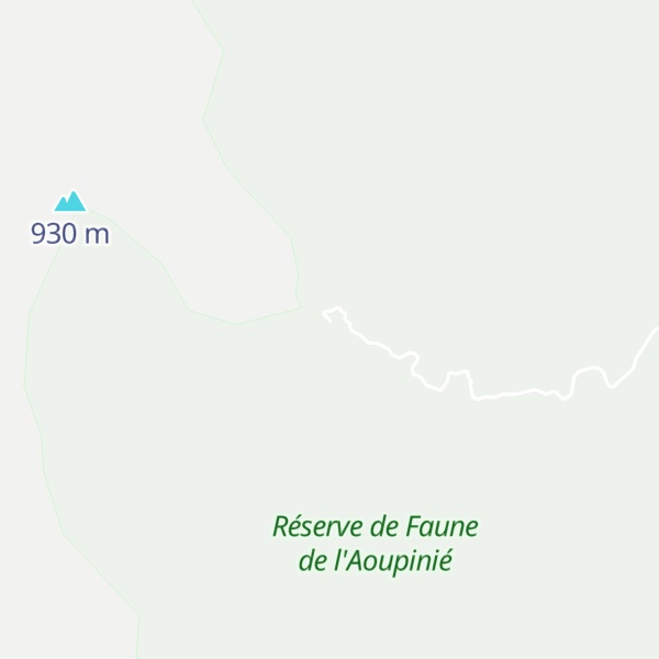Map of Mont Aoupinié