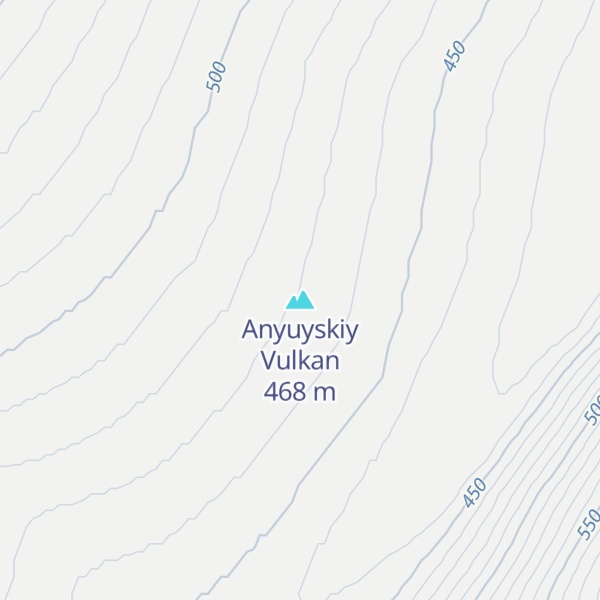 Map of Anyuyskiy Vulkan
