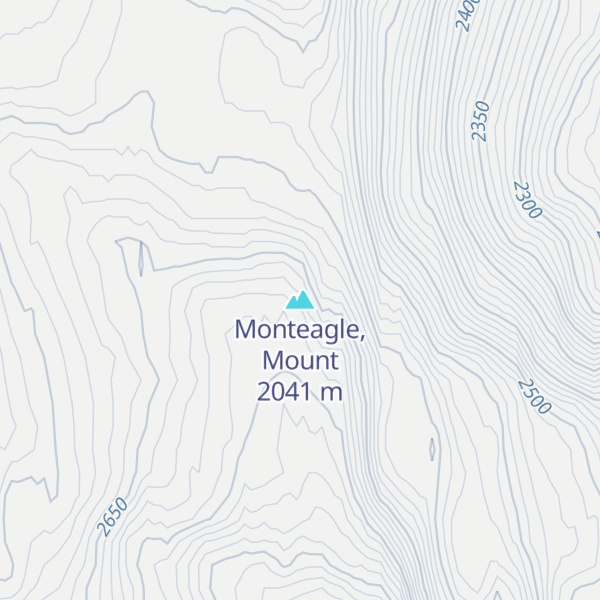 Map of Monteagle, Mount