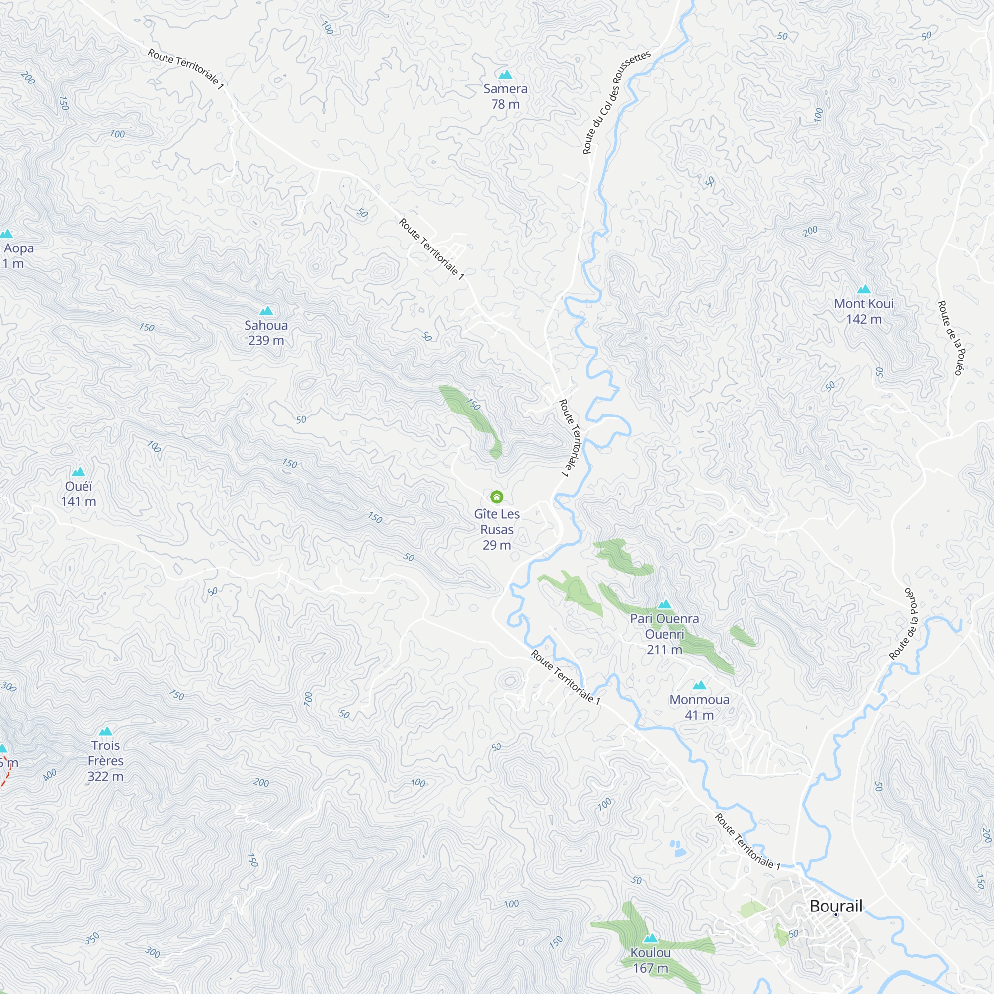 Gîte Les Rusas map