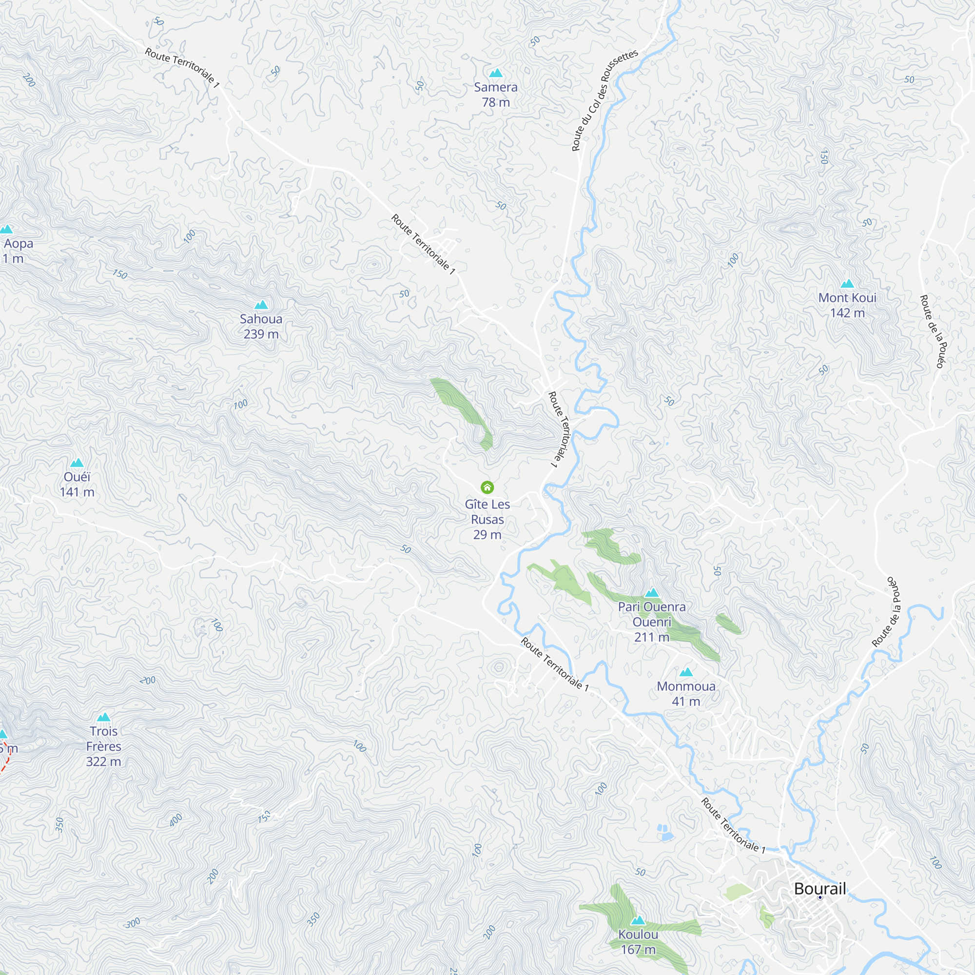 Gîte Les Rusas map