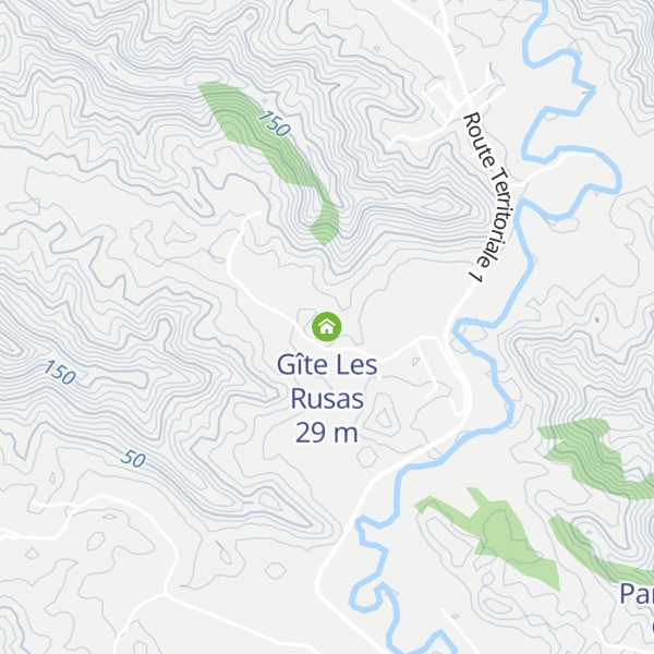 Map of Gîte Les Rusas