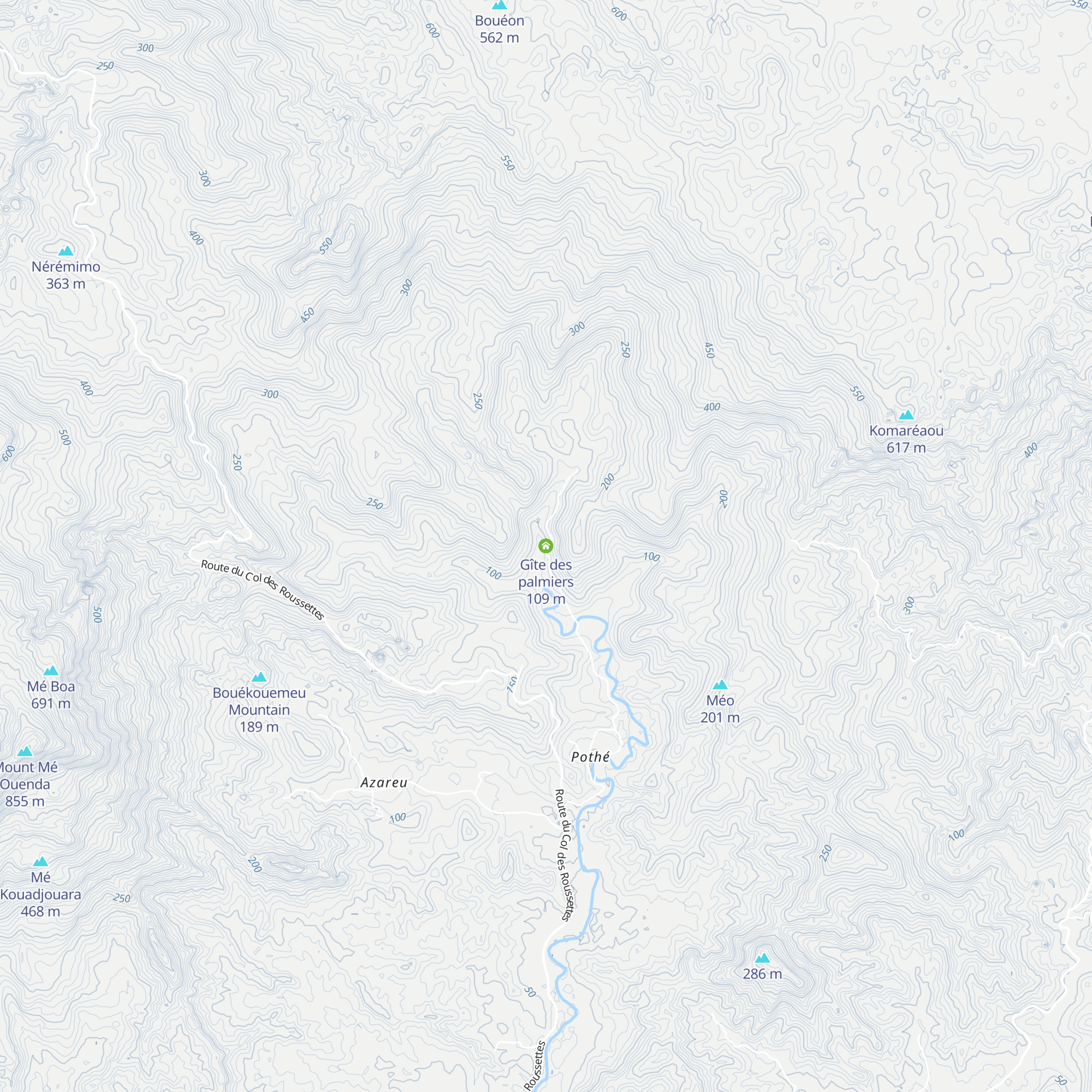 Gîte des palmiers map
