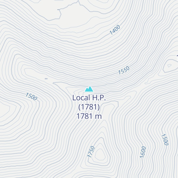 Map of Local H.P. (1781)