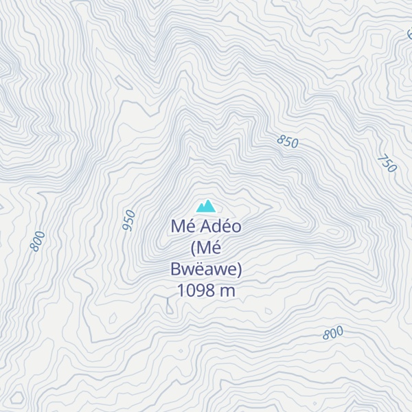 Map of Mé Adéo (Mé Bwëawe)