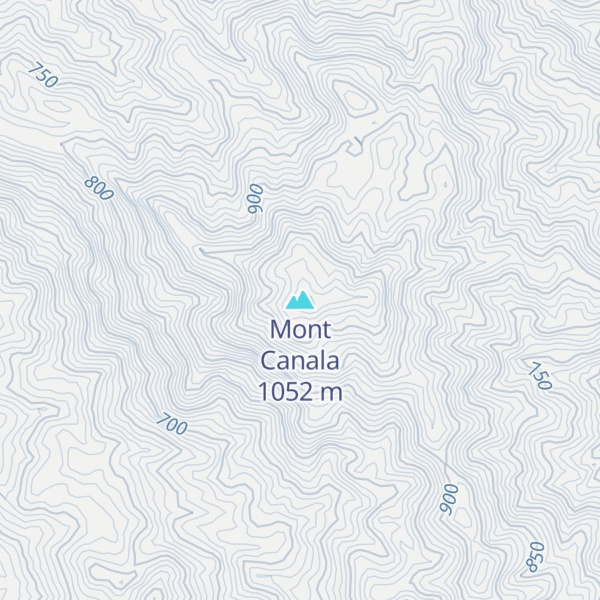 Map of Mont Canala