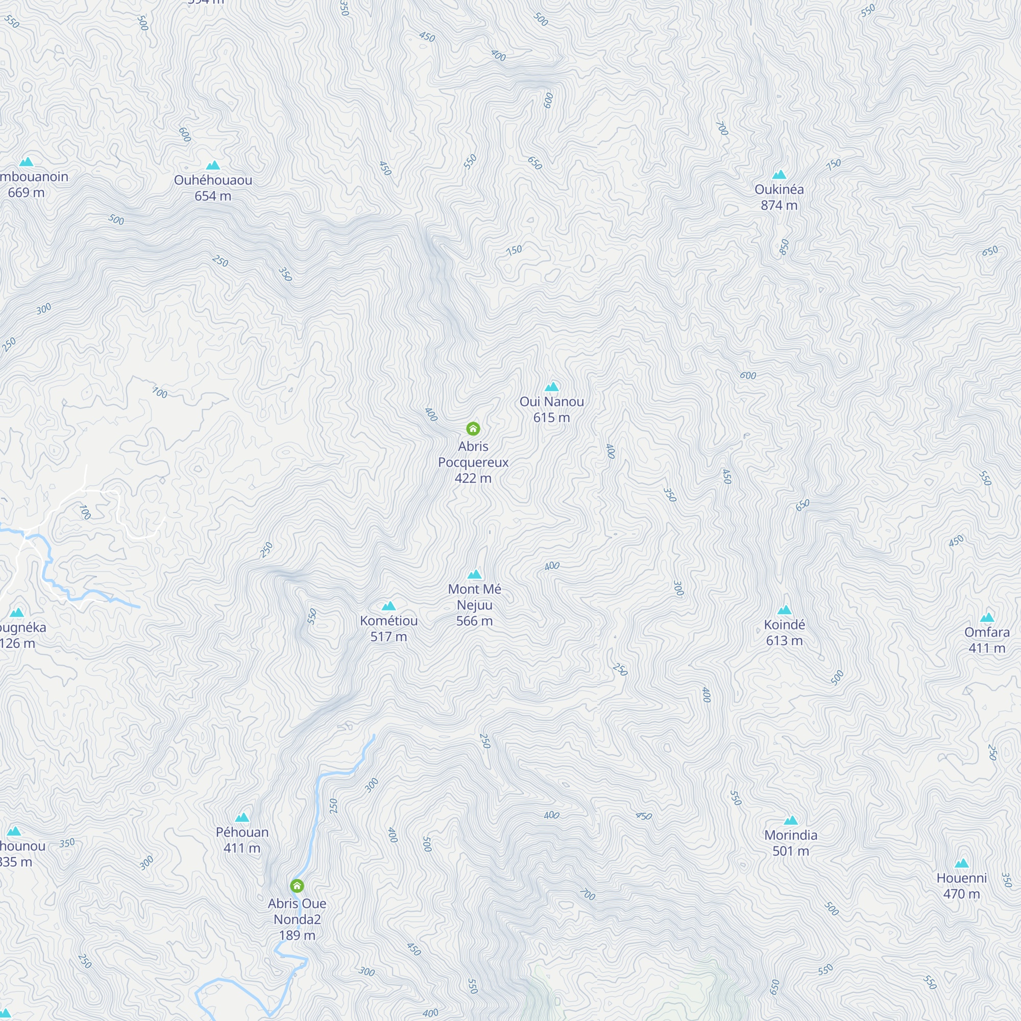 Refuge des cagous map