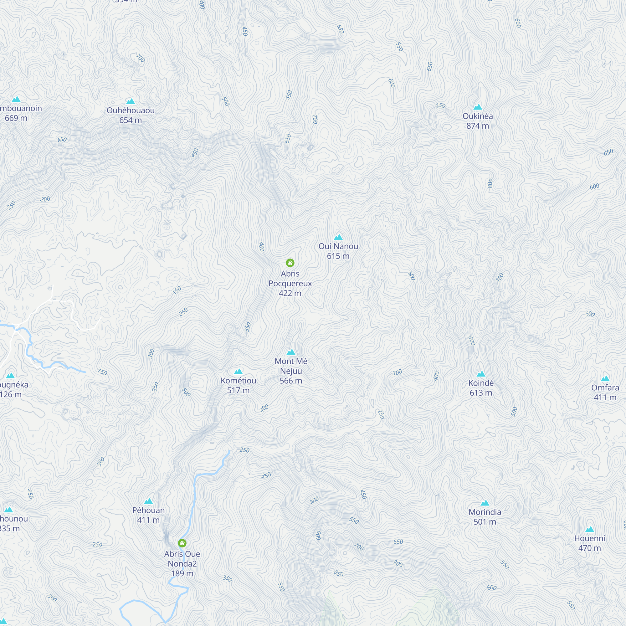 Refuge des cagous map