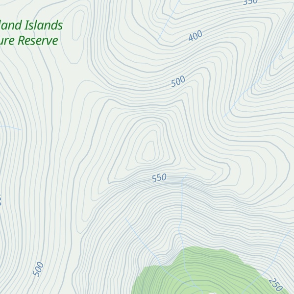 Map of Cavern Peak