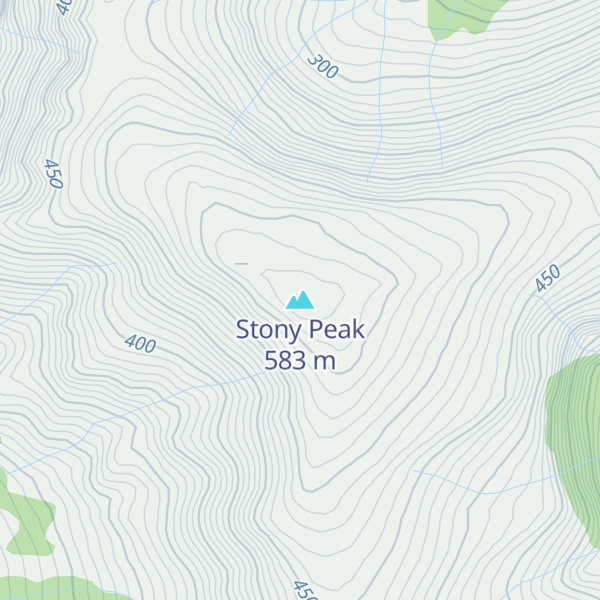 Map of Stony Peak