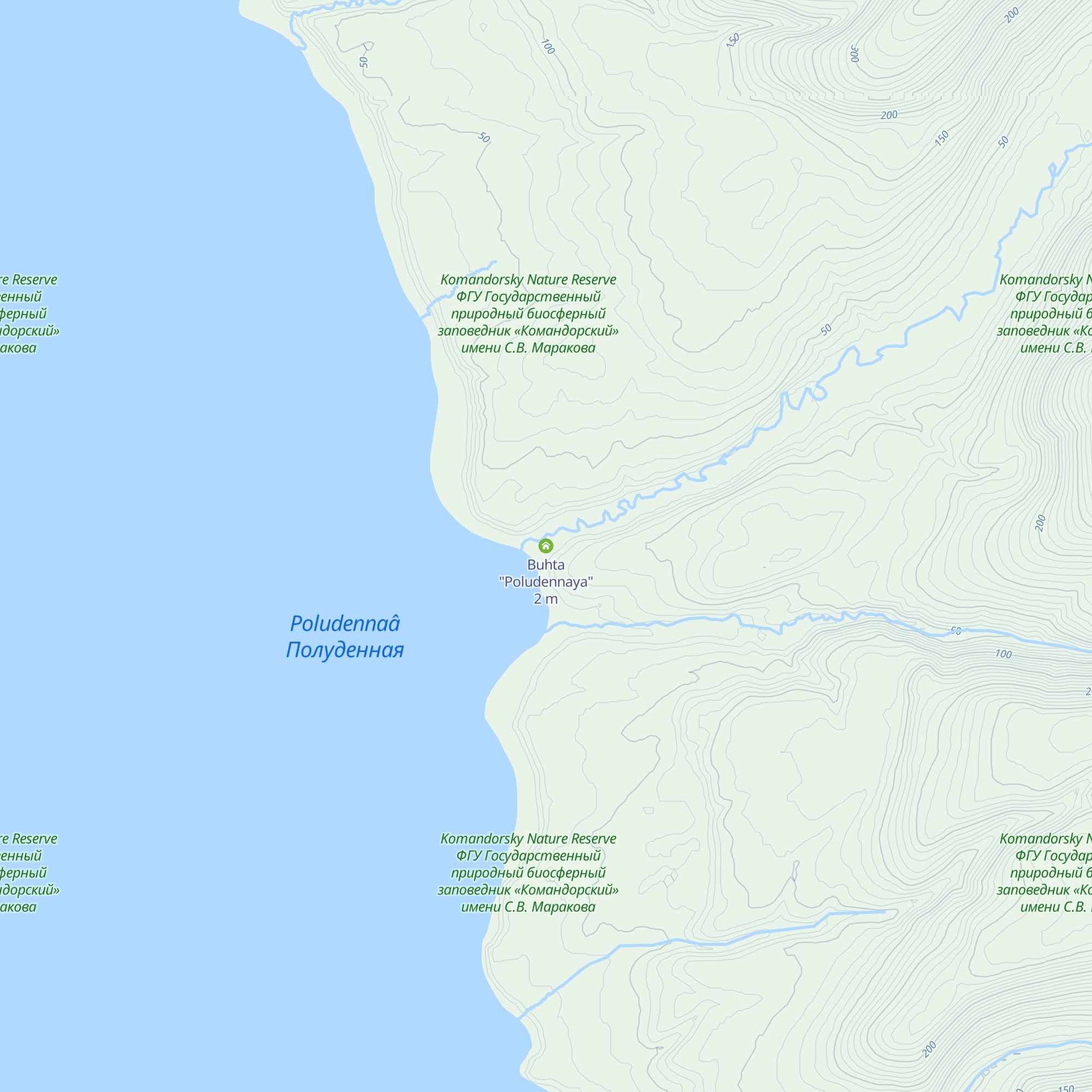 Buhta "Poludennaya" map