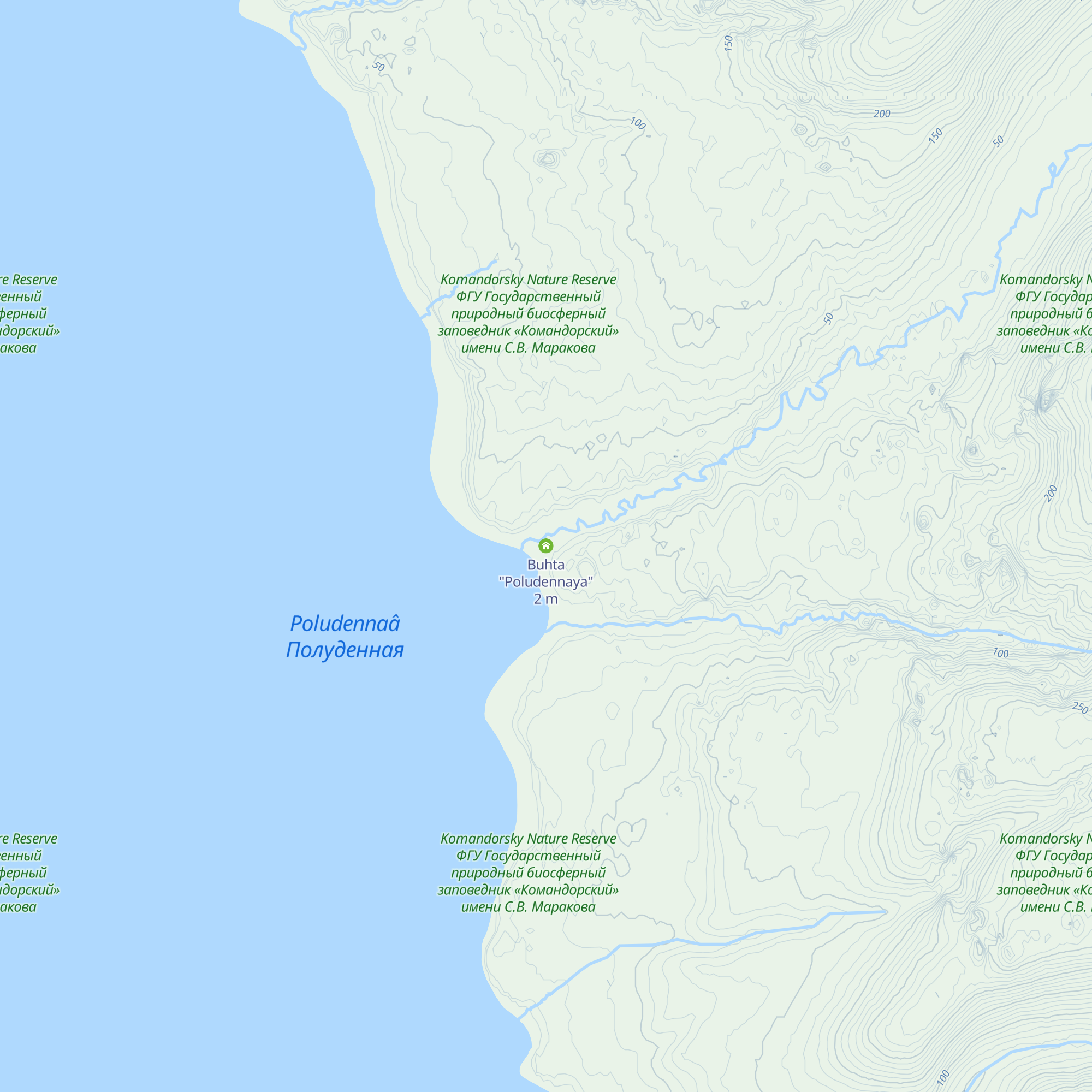 Buhta "Poludennaya" map