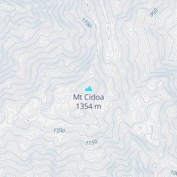 Map of Mt Cidoa