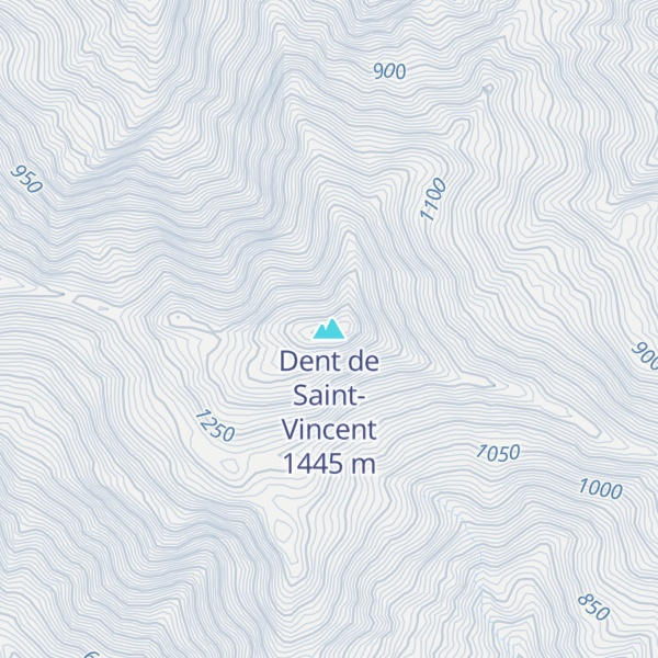 Map of Dent de Saint-Vincent