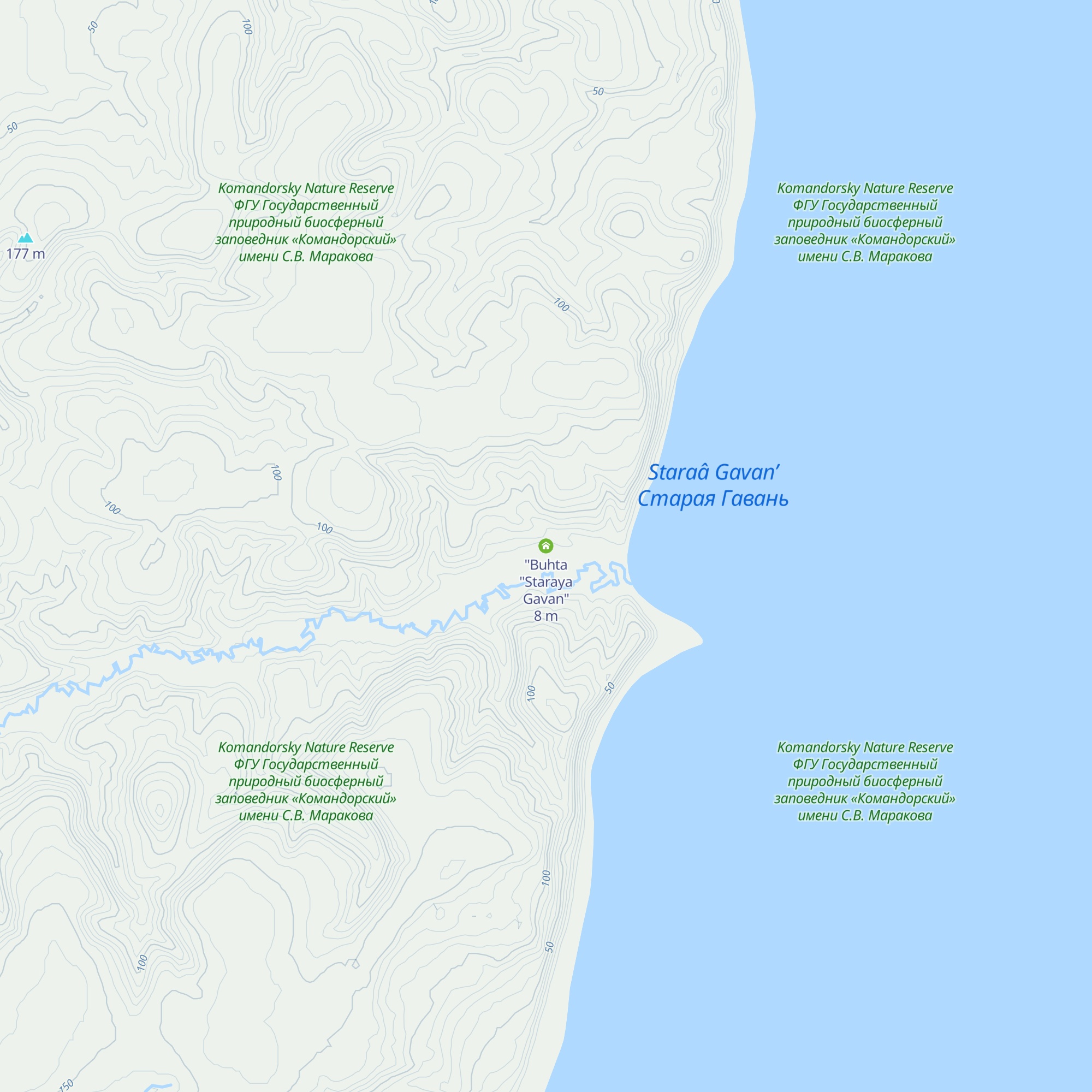 "Buhta "Staraya Gavan" map