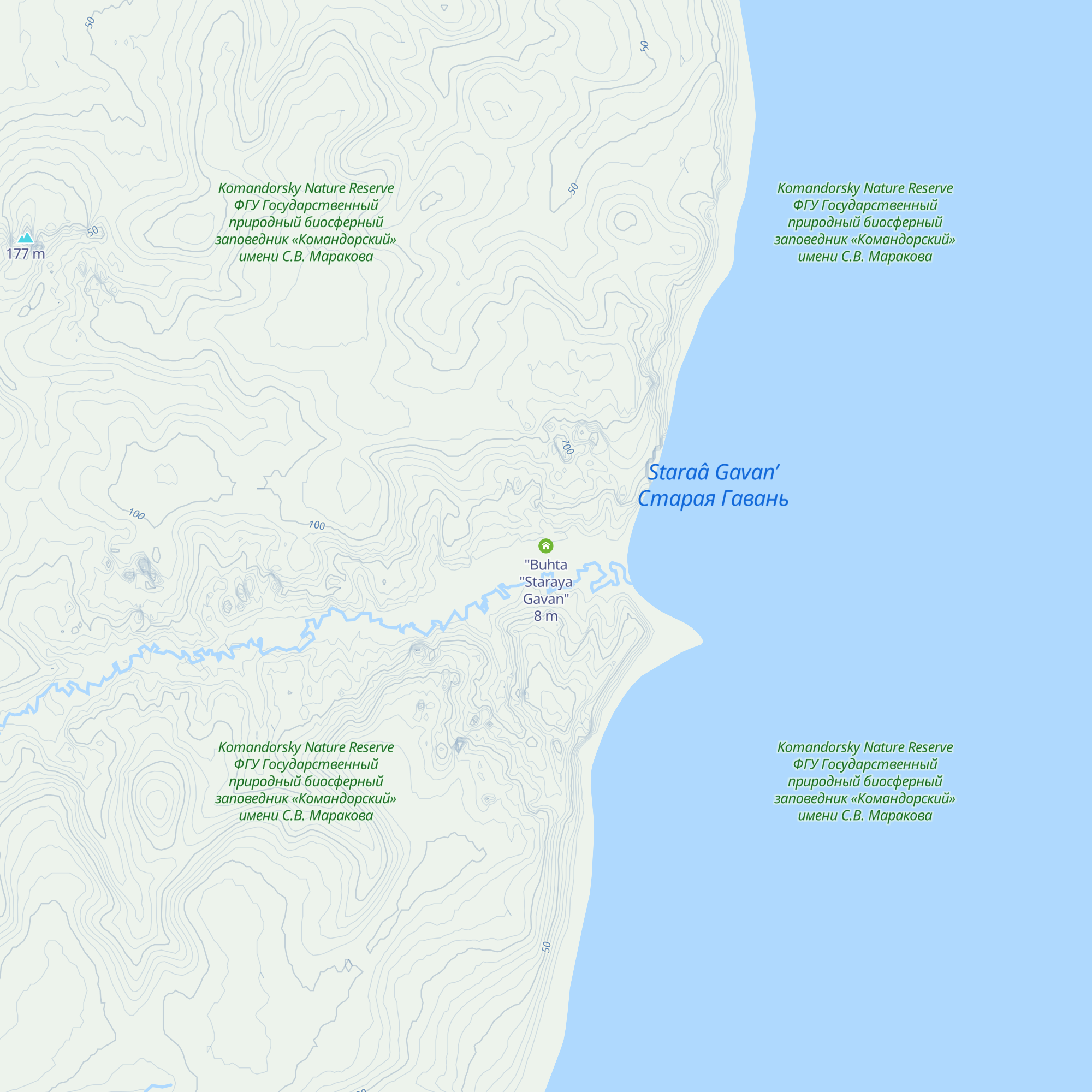 "Buhta "Staraya Gavan" map