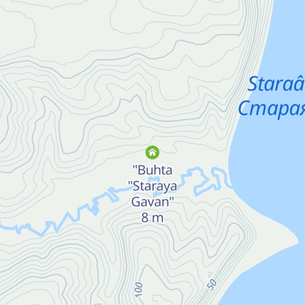 Map of "Buhta "Staraya Gavan"