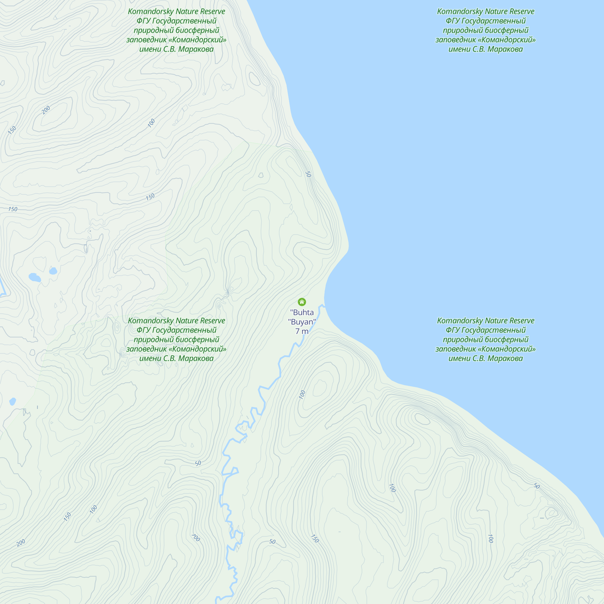 "Buhta "Buyan" map