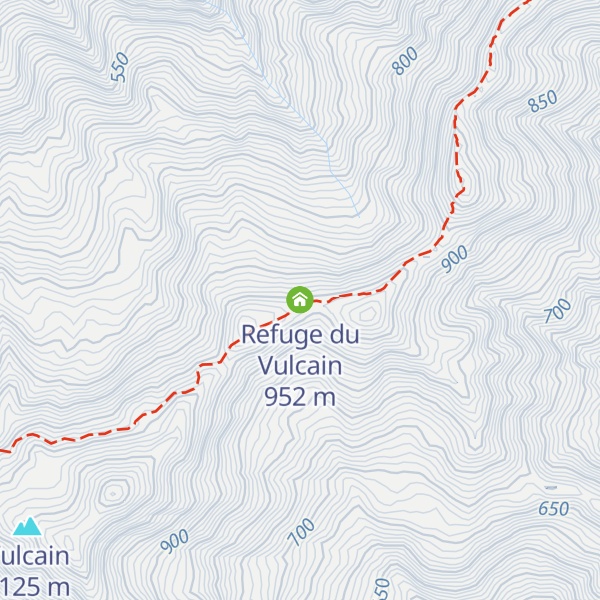 Map of Refuge du Vulcain
