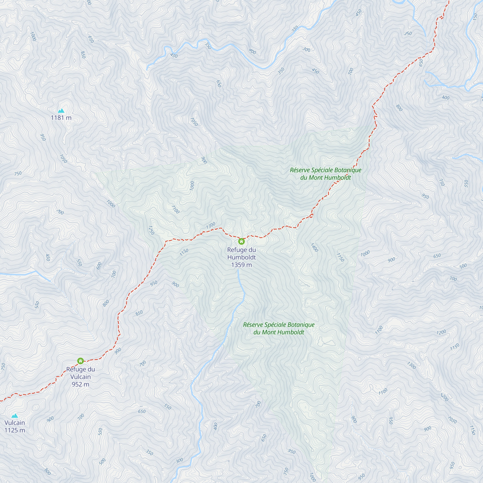 Refuge du Humboldt map