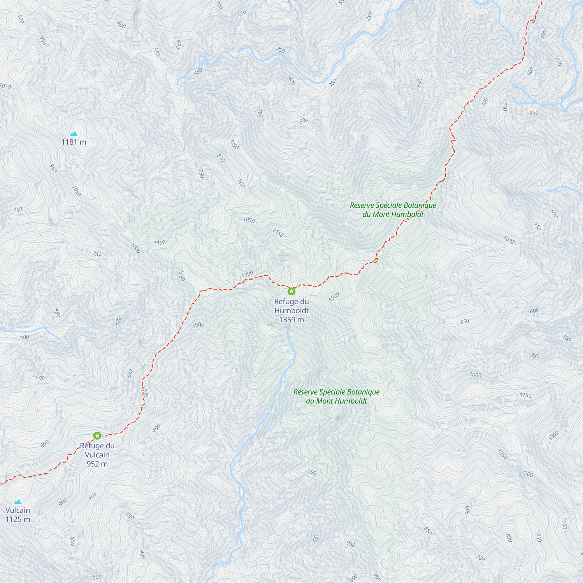 Refuge du Humboldt map